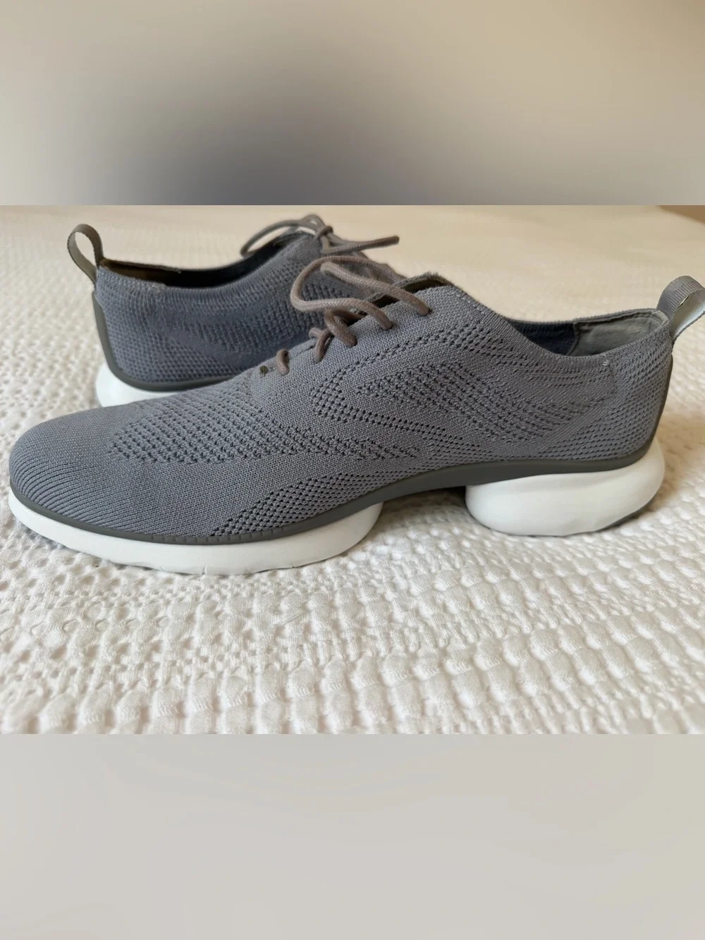 Cole Haan 3.ZERØGRAND Knit Sneaker — Light Gray